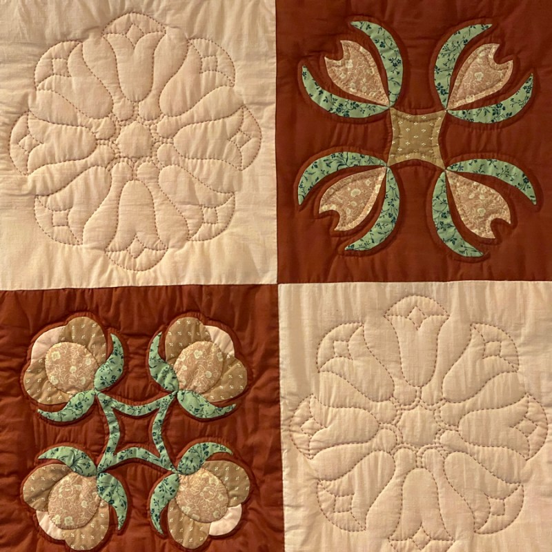 Quilting Elements and Writing&nbsp;Roses