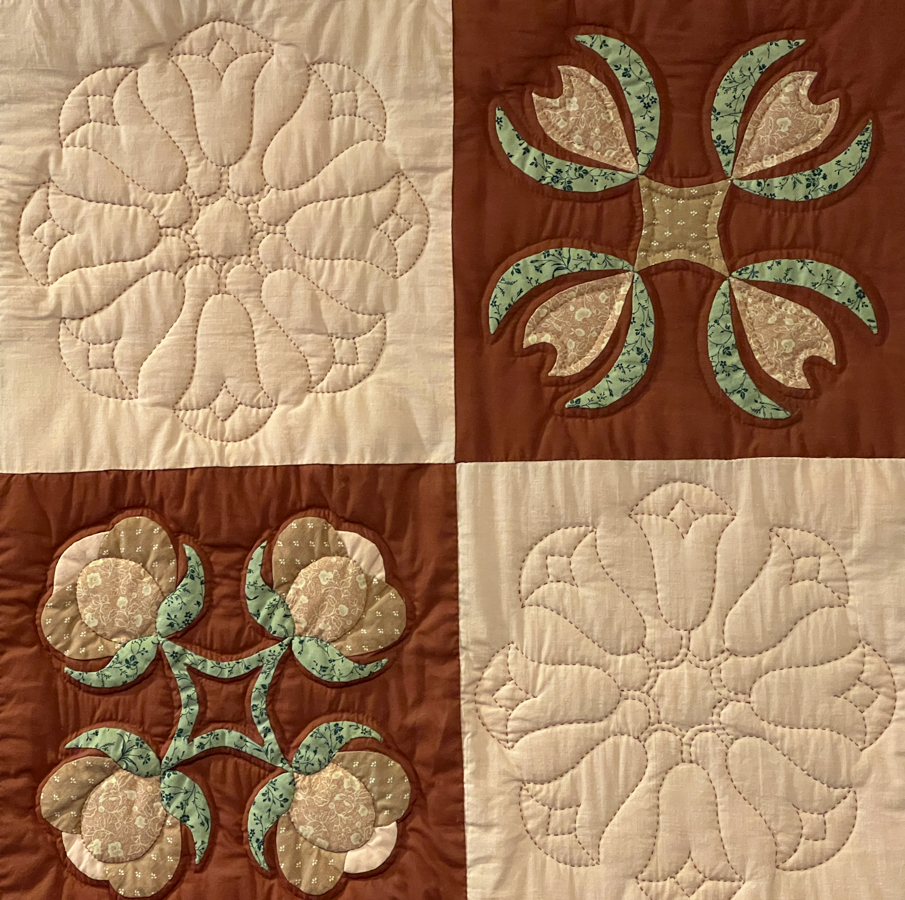 Quilting Elements and Writing&nbsp;Roses